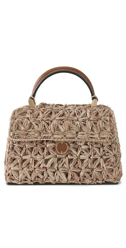 Cult Gaia Nano Sybil Crossbody Bag Toasted Natural