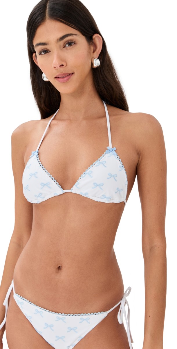 Solid & Striped Solid & Striped x The Summer I Turned Pretty The Iris Top Embroidered Bows