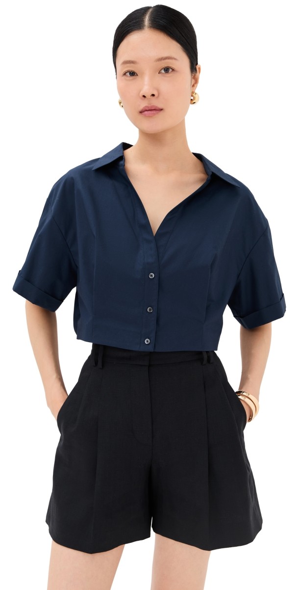 TWP She Comes and Goes Again Blouse Midnight