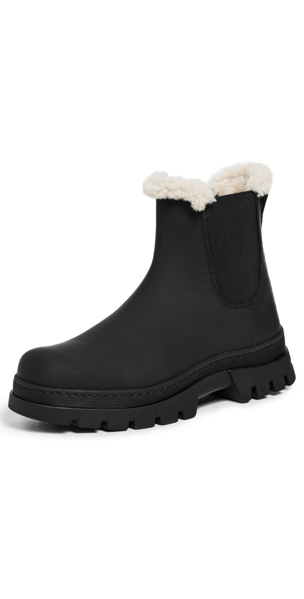 Jenni Kayne Leather Highland Boots Black