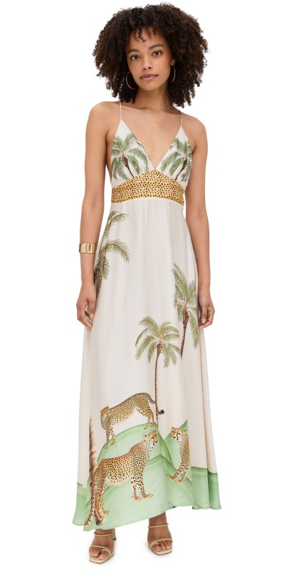 Carolina K Star Dress Cheetah Palm
