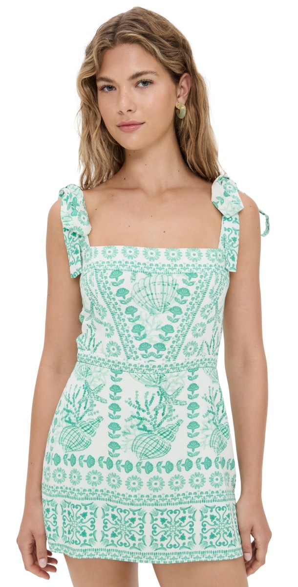 Amanda Uprichard Luisa Skort Romper Reef Print