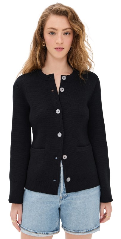 Alex Mill Provence Sweater Jacket Black