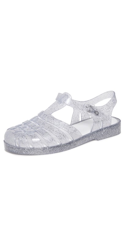 Melissa Possession Shiny Fisherman Sandals Glitter Clear