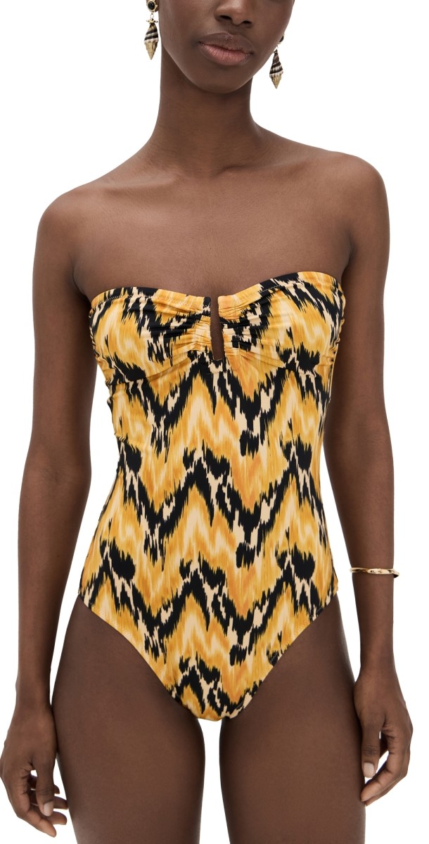 Ulla Johnson Monterey Strapless Maillot One Piece Solara