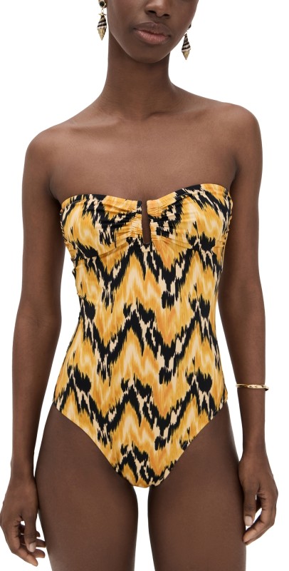 Ulla Johnson Monterey Strapless Maillot One Piece Solara