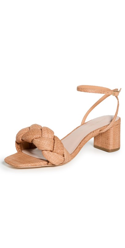 Loeffler Randall Avril Low Heel Sandals with Braid Ballet
