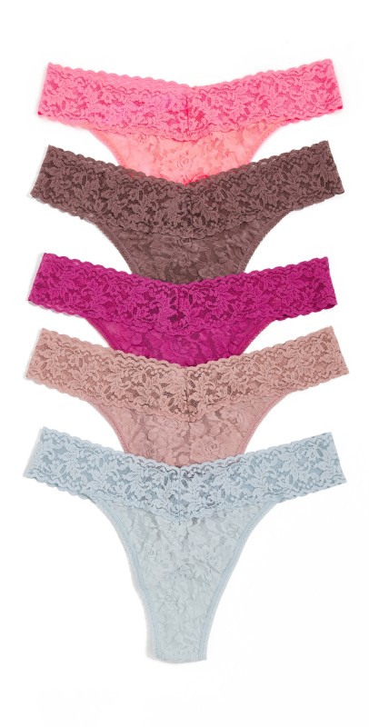Hanky Panky Signature Lace Original Rise Thong 5 Pack Sppa