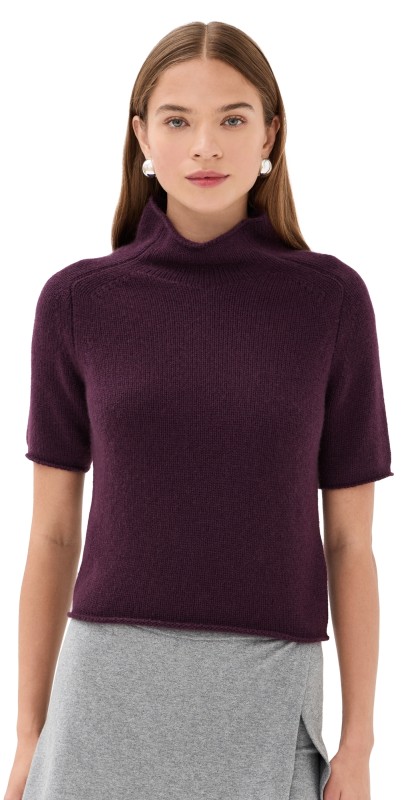 LISA YANG Fride Cashmere Sweater Mahogany