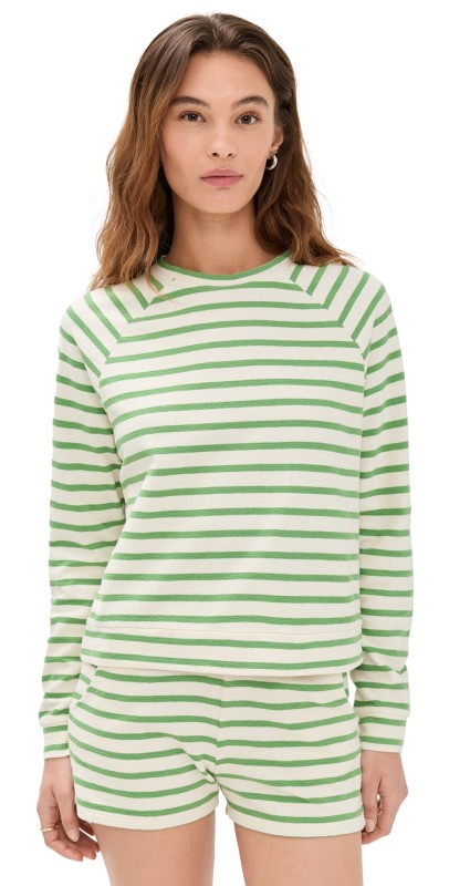 KULE The Eco Cotton Franny Sweatshirt Cream/Avocado