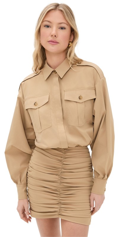 Ronny Kobo Alphonse Dress Khaki