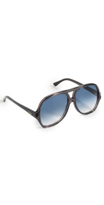 Chloé Salome Sunglasses Grey-Grey-Blu