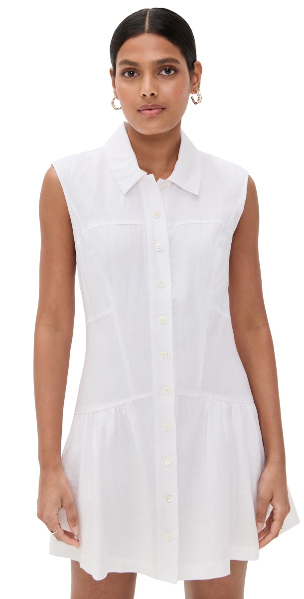 FRAME The Linen Day Dress White