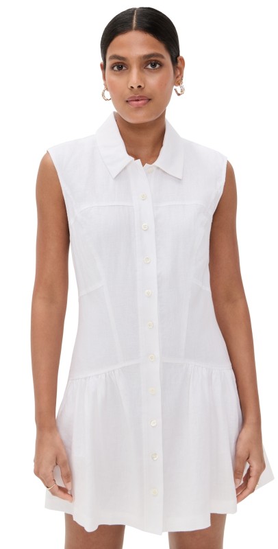 FRAME The Linen Day Dress White
