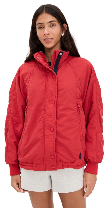 FP Movement Breeze Blocker Jacket Cranberry Combo