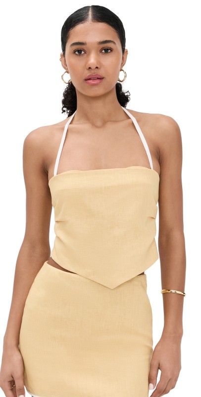 SIR. Carlotta Scarf Cami Raffia