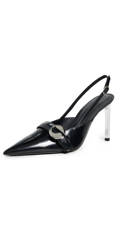 Coperni Slingback Belt Heels Black