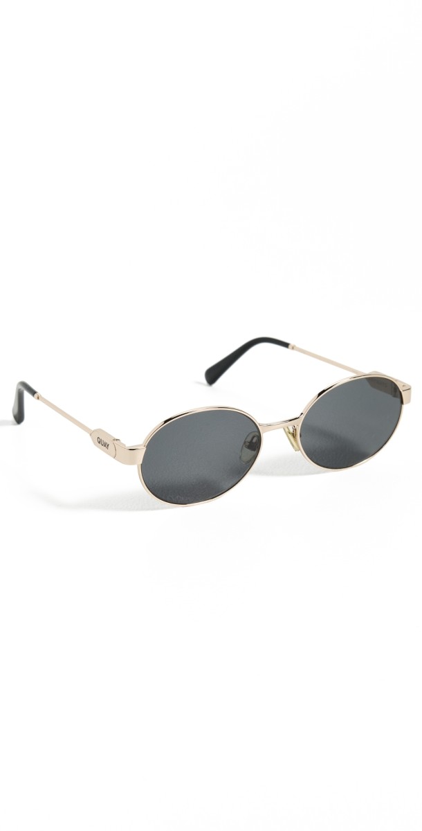 Quay Anyways Sunglasses Gold/Smok