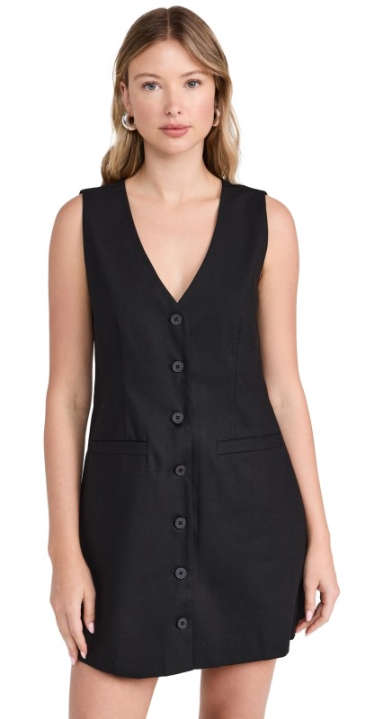 o. p.t Akiya Vest Mini Dress Black