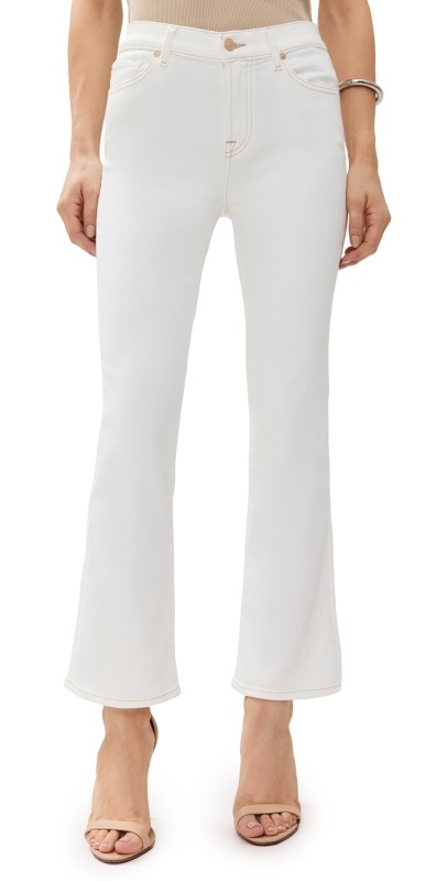 7 For All Mankind Daisy Ankle Boot Jeans Sugar