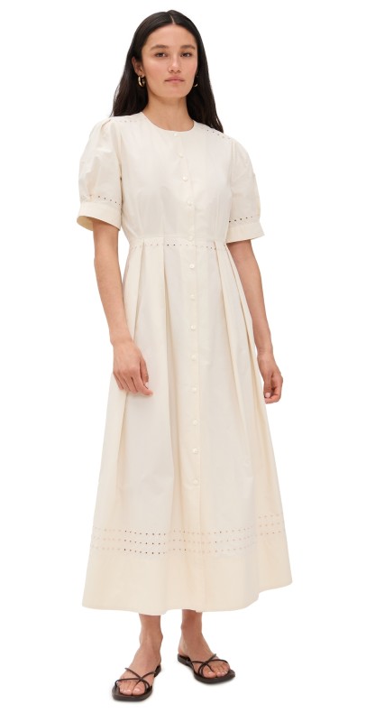Jenni Kayne Harper Dress Warm Ivory