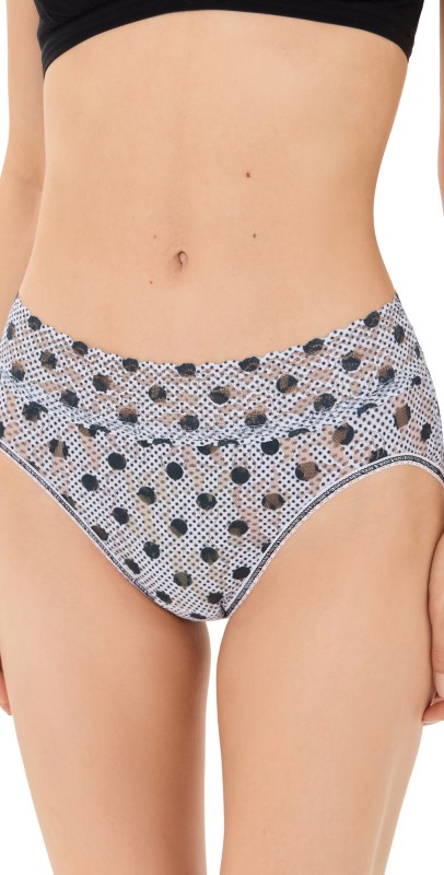 Hanky Panky Printed Signature Lace French Briefs Pinpoint