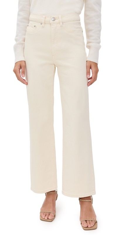 DL1961 Karmine Refined Wide Leg High Rise Jeans Flax (Vintage)