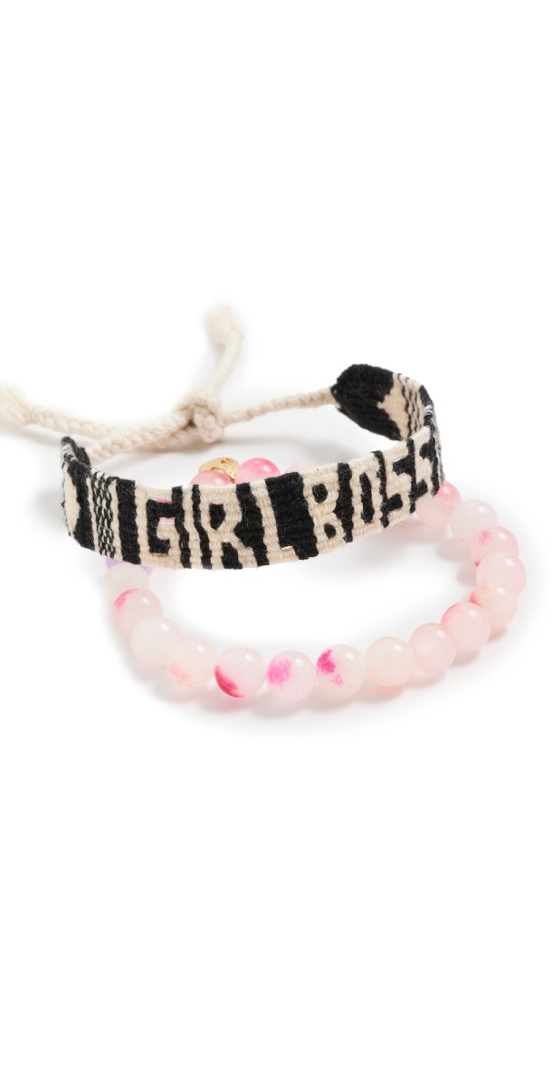 Maison Irem Bossy Bracelet Pink/Black