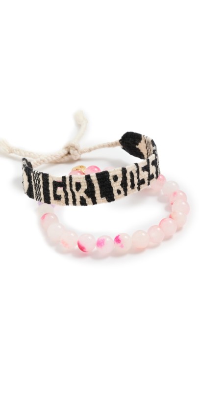 Maison Irem Bossy Bracelet Pink/Black