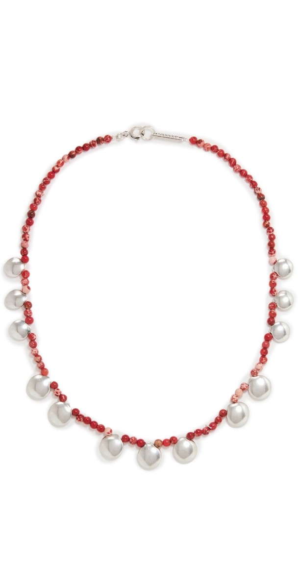 Isabel Marant Short Necklace Rio Red/Silver