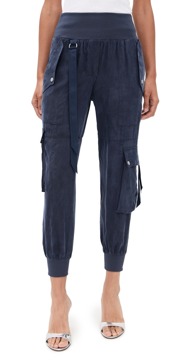 Cinq à Sept Washed Twill Harmony Pants Navy