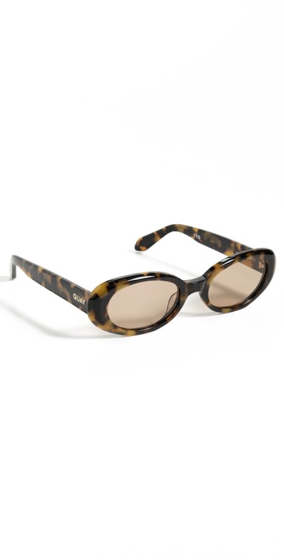 Quay Felt Cute Sunglasses Pebble Tort/Ta