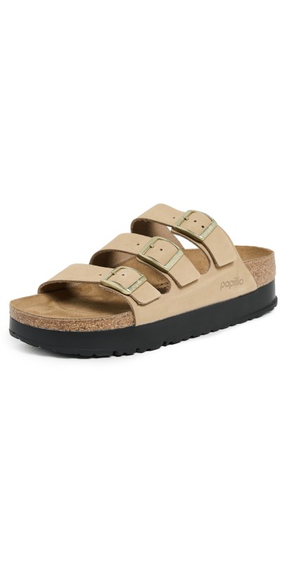 Birkenstock Florida Platform Flex Sandals Sandcastle