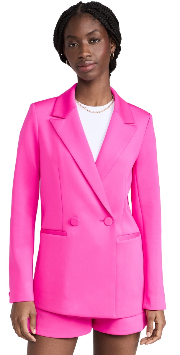Good American Scuba 2.0 Blazer Fuchsia Pink00