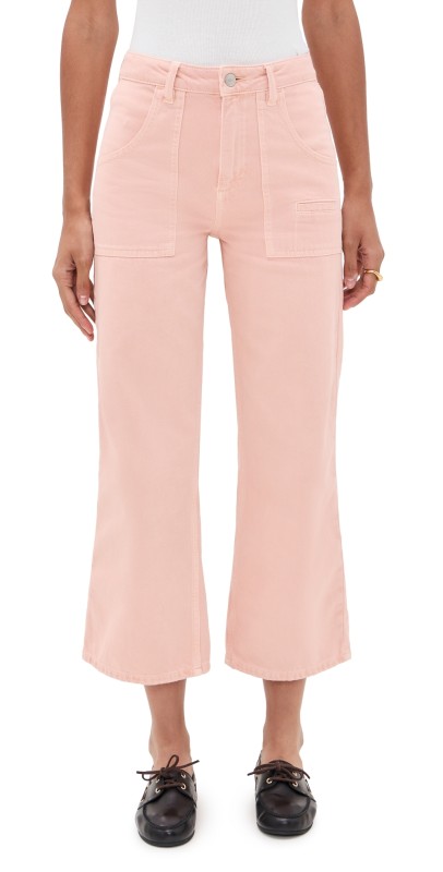Seventy + Mochi Eden Cropped Jeans Peony Pink