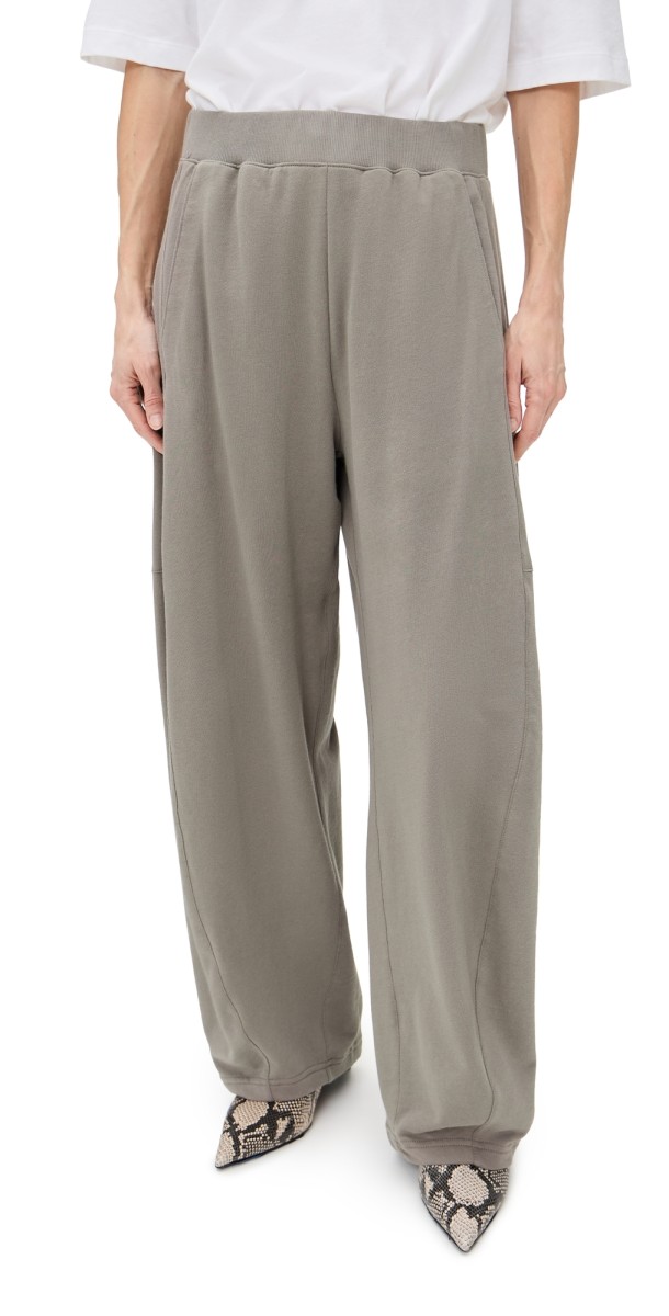 Tibi Petite Sweatshirt Winslow Pants Dark Stone