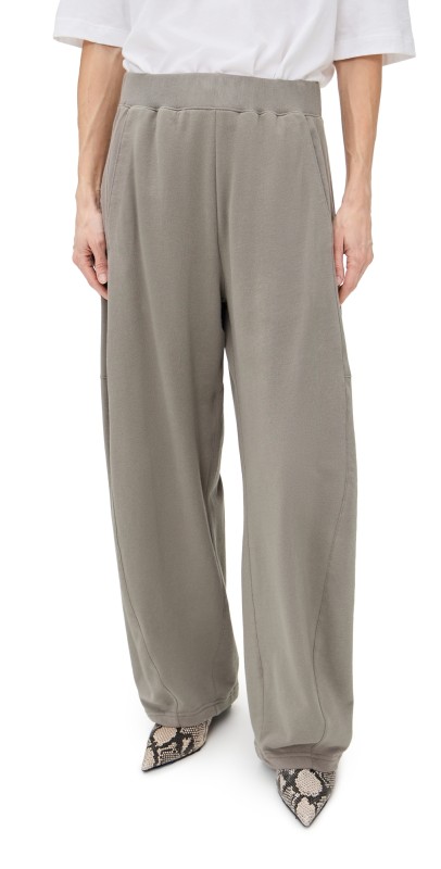 Tibi Petite Sweatshirt Winslow Pants Dark Stone