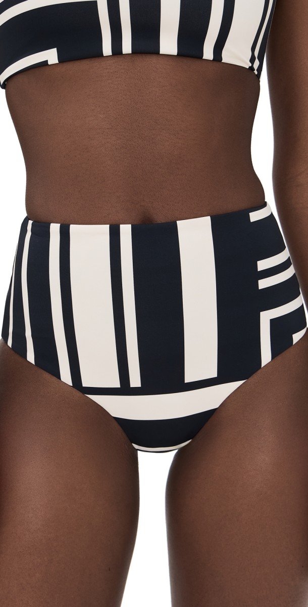 SIR. Pietra Classic High Bikini Briefs Milano Nero