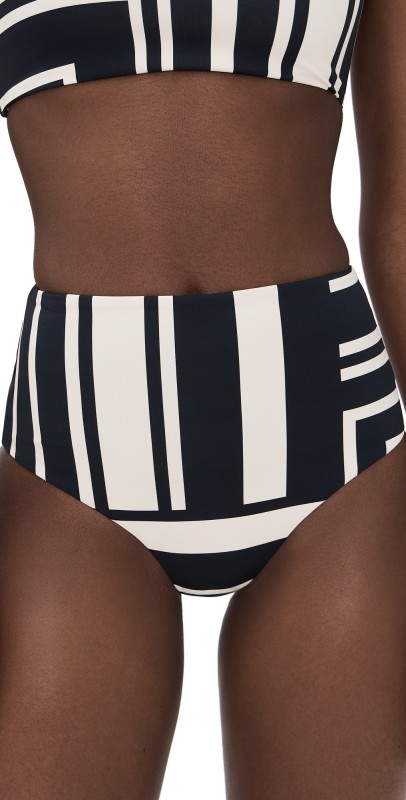 SIR. Pietra Classic High Bikini Briefs Milano Nero