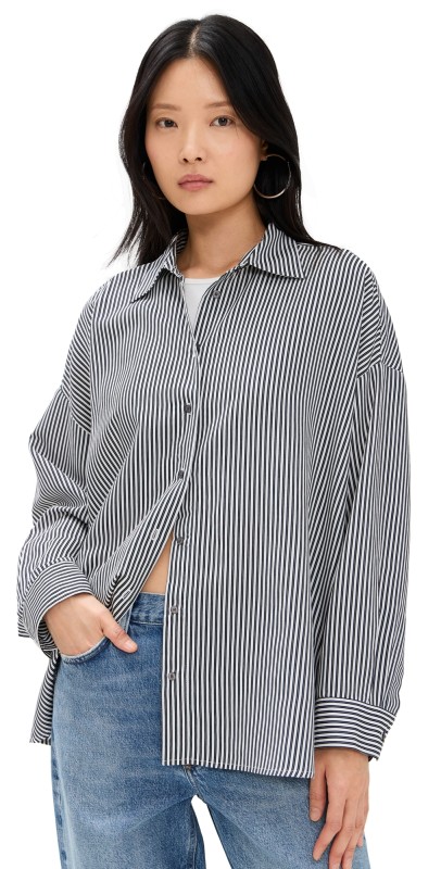 AGOLDE Roux Shirt Solene Stripe