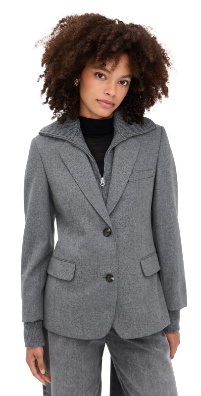 rag & bone Frank Boyfriend Blazer Grey