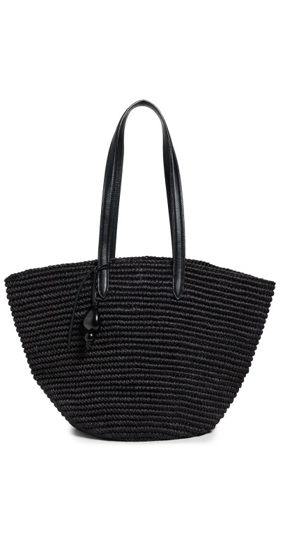 Hunting Season Market Tote In Fique Black/Black