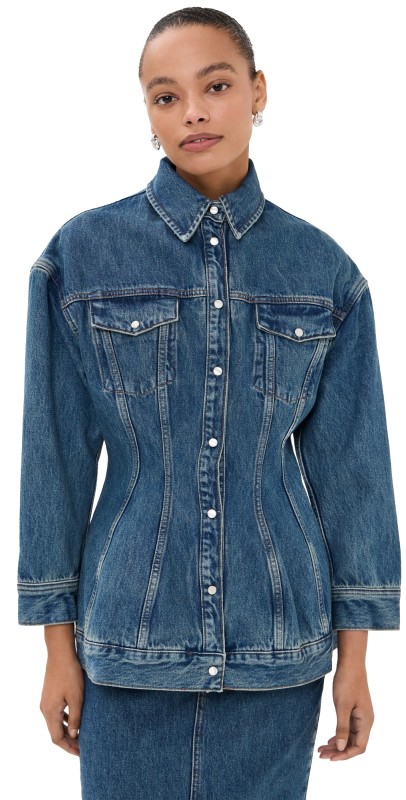 WARDROBE. NYC Denim Contour Jacket Indigo