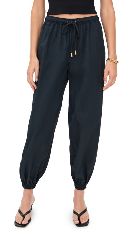 L'AGENCE Mariko Joggers with Zipper Black
