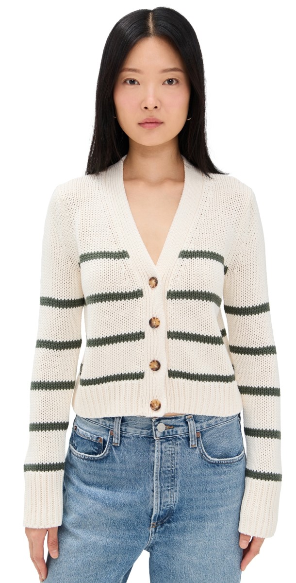 La Ligne Mini Marina Cardigan Cream/Olive