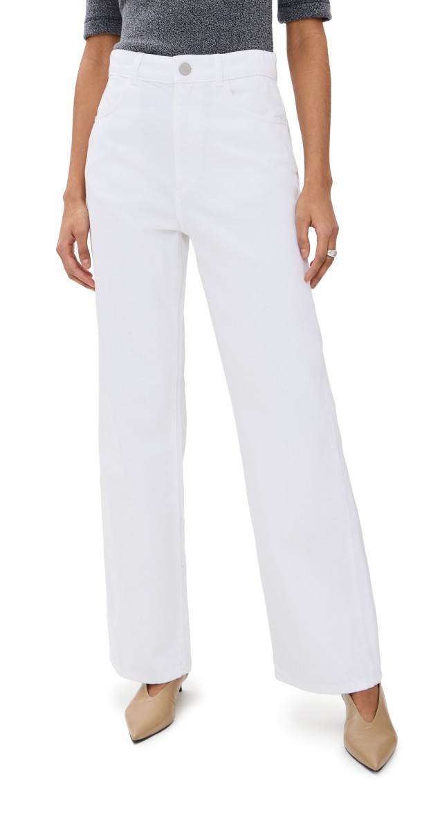 Róhe Relaxed Fit White Jeans Optic White