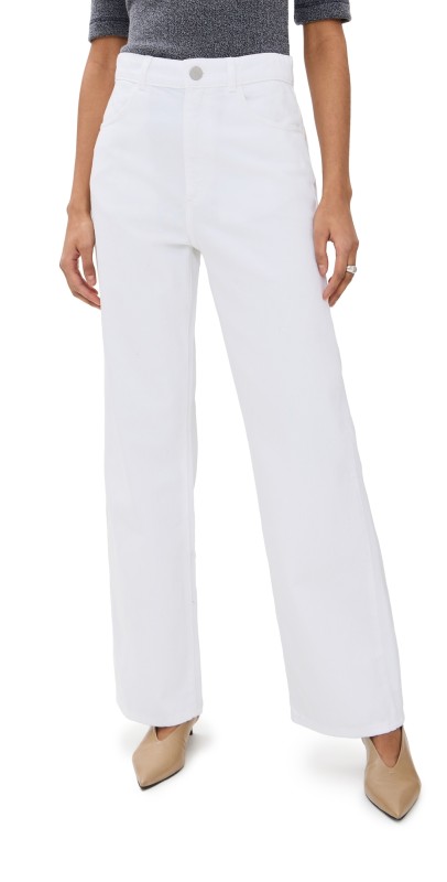 Róhe Relaxed Fit White Jeans Optic White