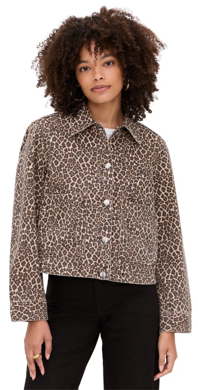 Madewell Denim Trapeze Jacket Dark Mocha
