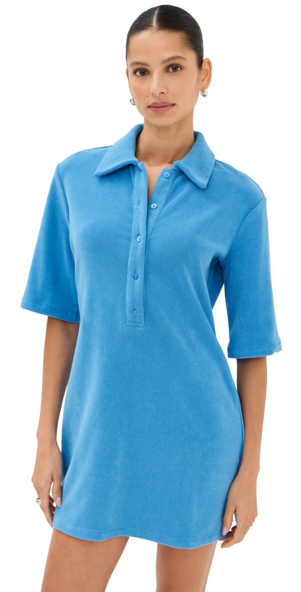 STAUD Fabiana Dress Sky Blue