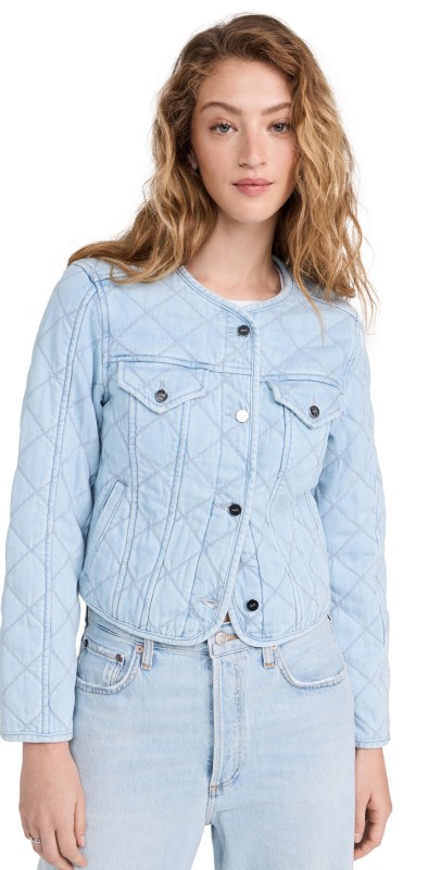 PAIGE Jayla Cropped Quilted Jacket Aella